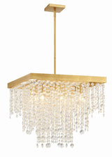 Crystorama Winham 8 Light Antique Gold Chandelier