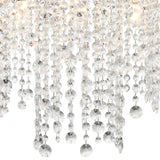 Crystorama Winham 8 Light Black Forged Linear Oval Chandelier
