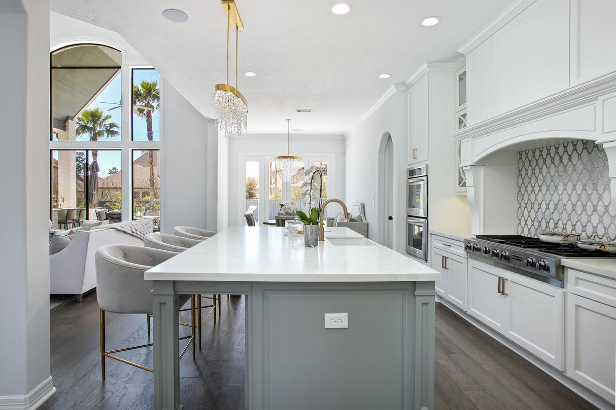 Crystorama Winham 8 Light Antique Gold Crystal Linear Oval Chandelier