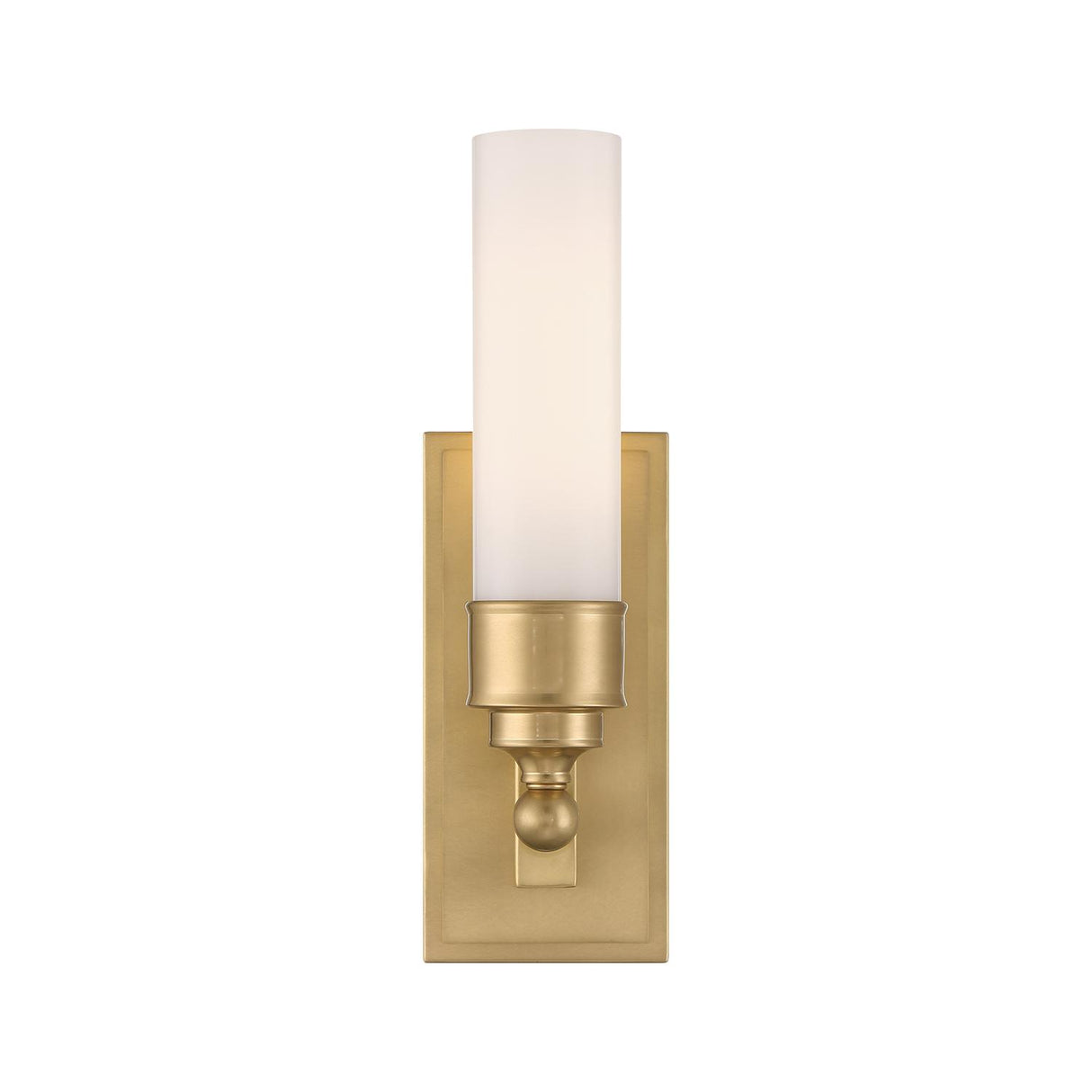 Crystorama Wilcox 1 Light LED Aged Brass Sconce