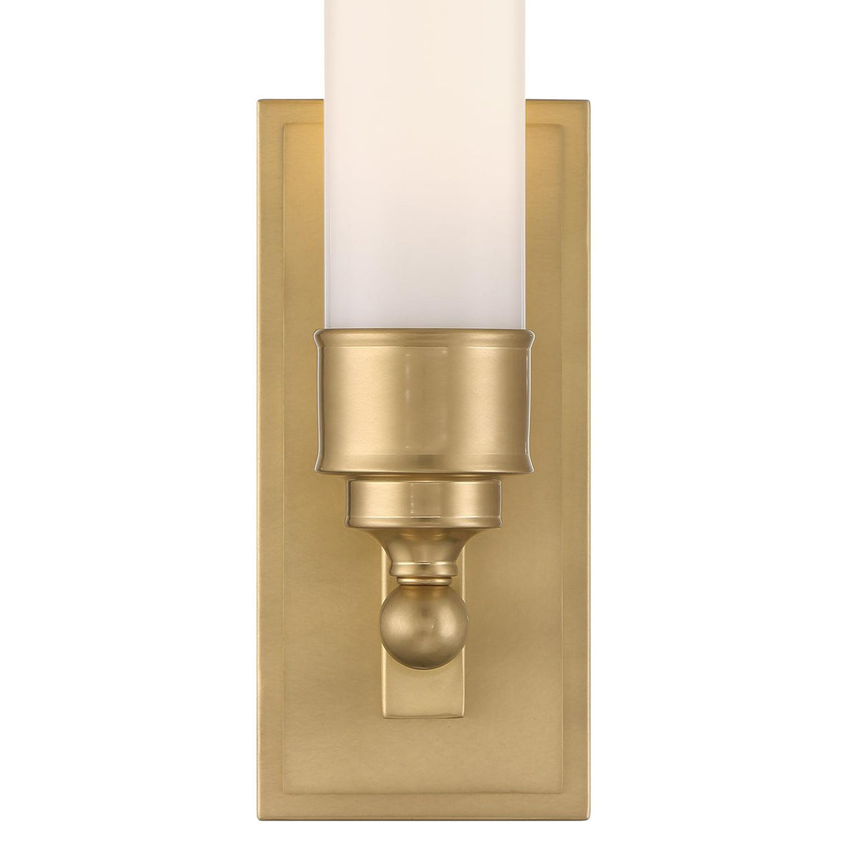Crystorama Wilcox 1 Light LED Aged Brass Sconce