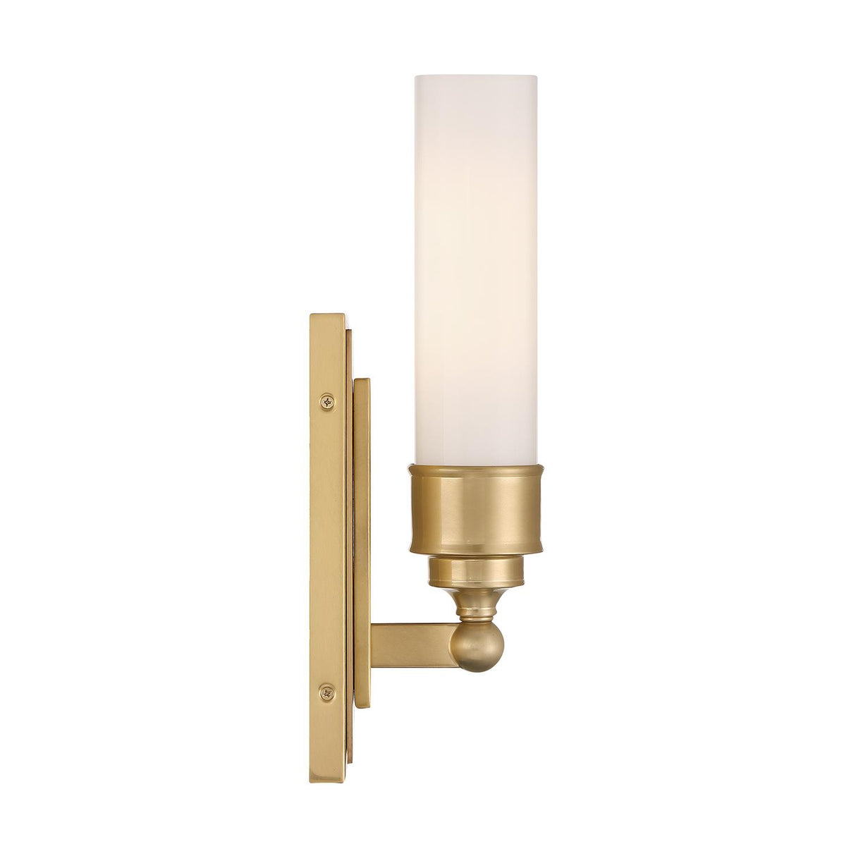 Crystorama Wilcox 1 Light LED Aged Brass Sconce