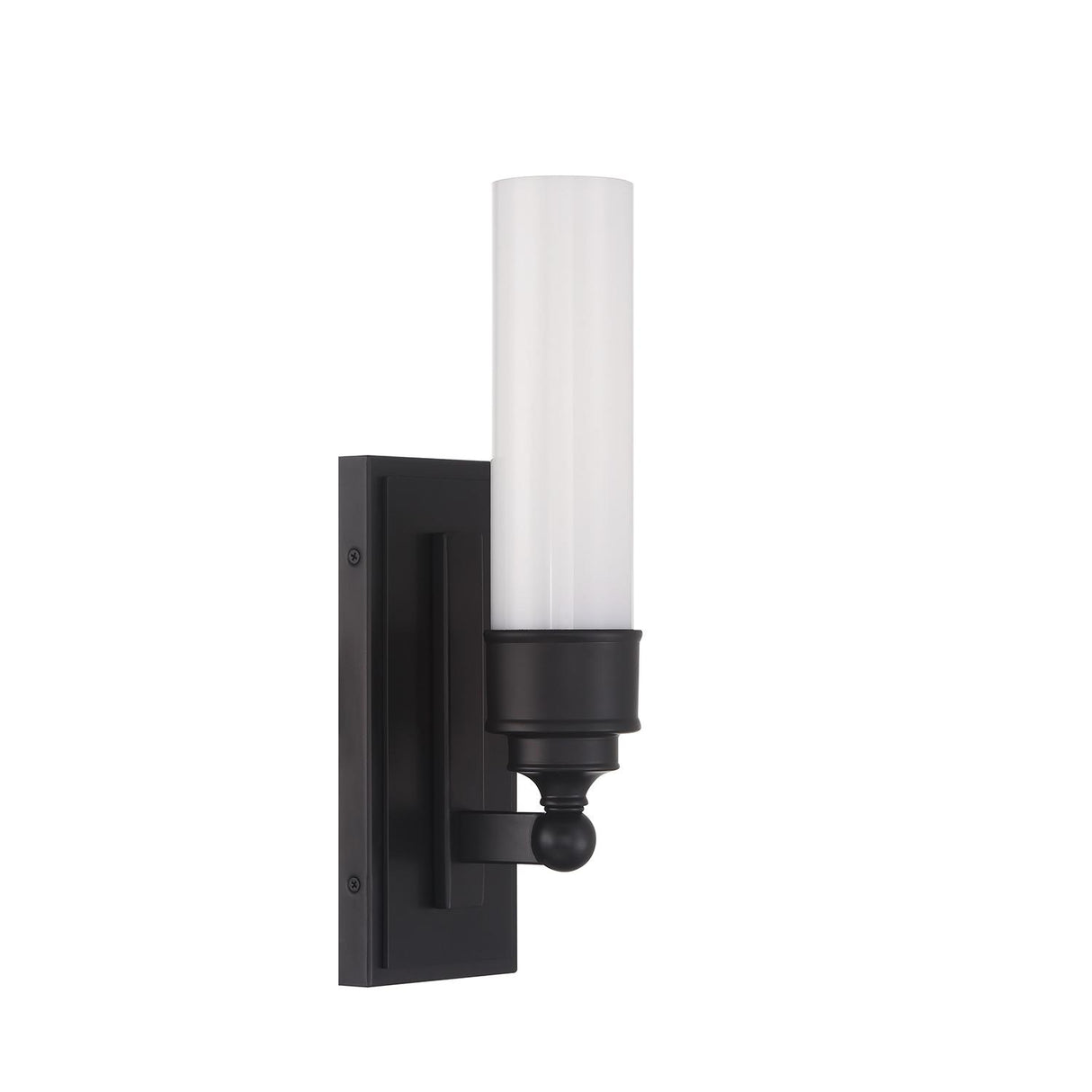 Crystorama Wilcox 1 Light LED Matte Black Sconce