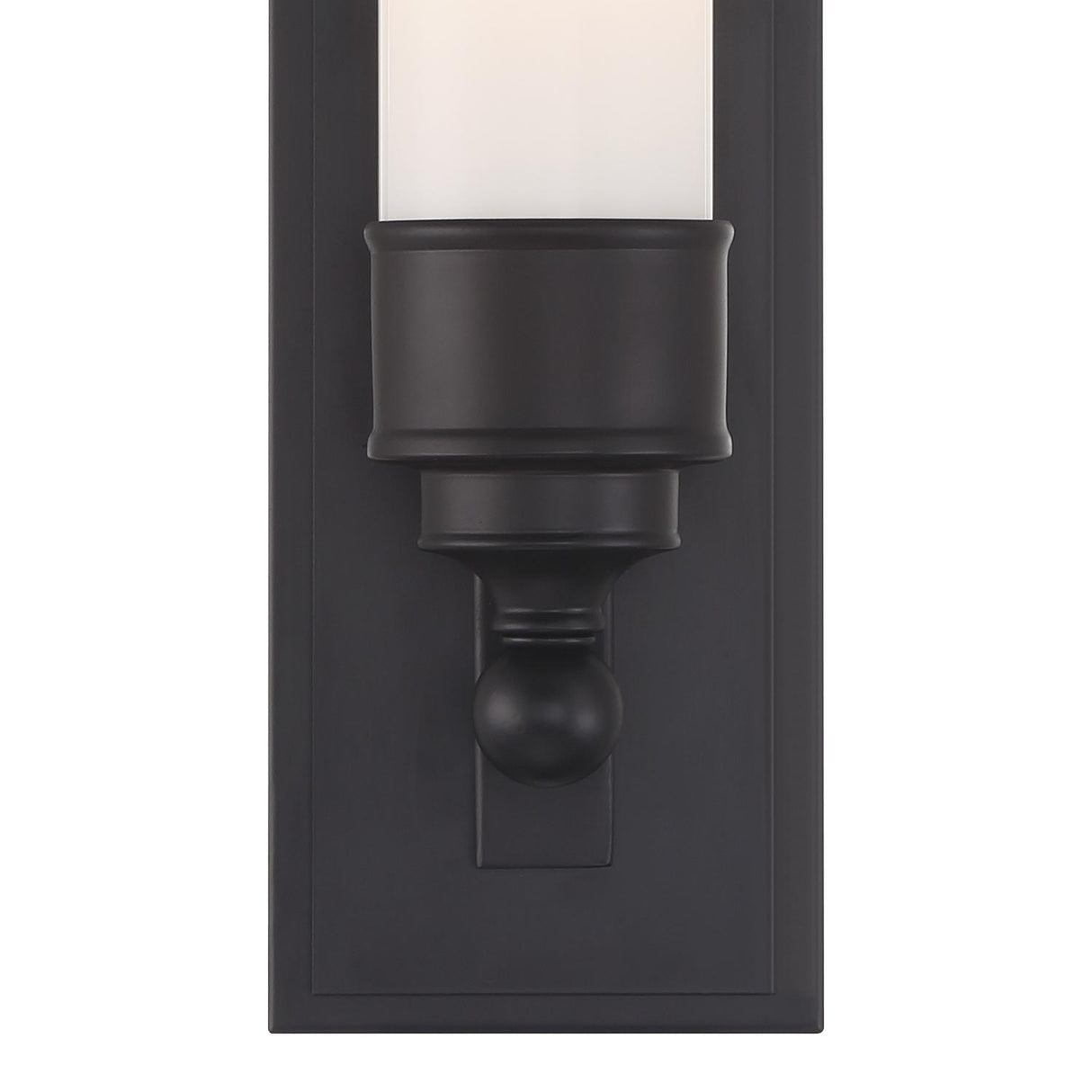 Crystorama Wilcox 1 Light LED Matte Black Sconce