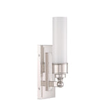 Crystorama Wilcox 1 Light LED Polished Nickel Sconce