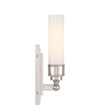 Crystorama Wilcox 1 Light LED Polished Nickel Sconce