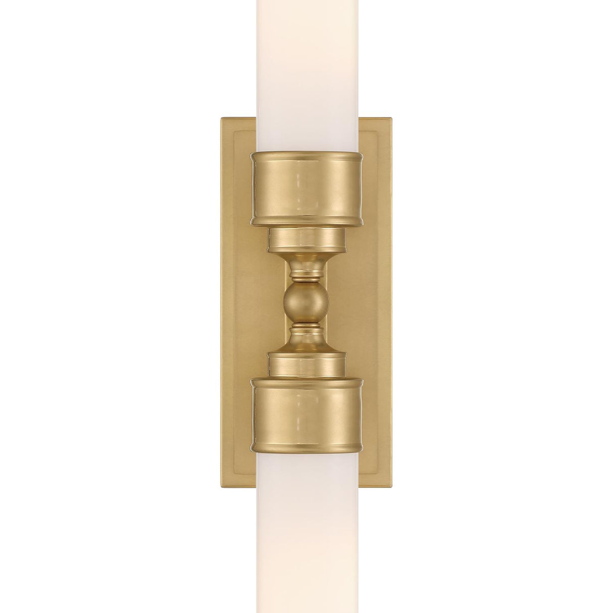 Crystorama Wilcox 2 Light LED Aged Brass Sconce