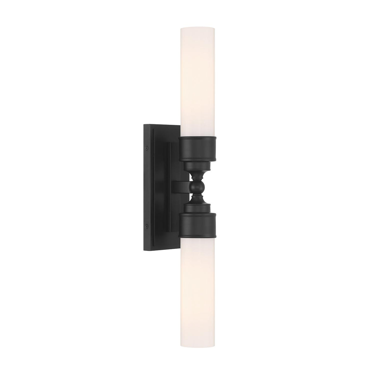 Crystorama Wilcox 2 Light LED Matte Black Sconce