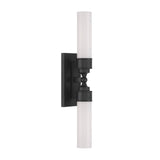 Crystorama Wilcox 2 Light LED Matte Black Sconce