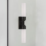 Crystorama Wilcox 2 Light LED Matte Black Sconce