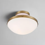 Crystorama Xander 1 Light Vibrant Gold + Blush Flush Mount
