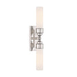 Crystorama Wilcox 2 Light LED Polished Nickel Sconce