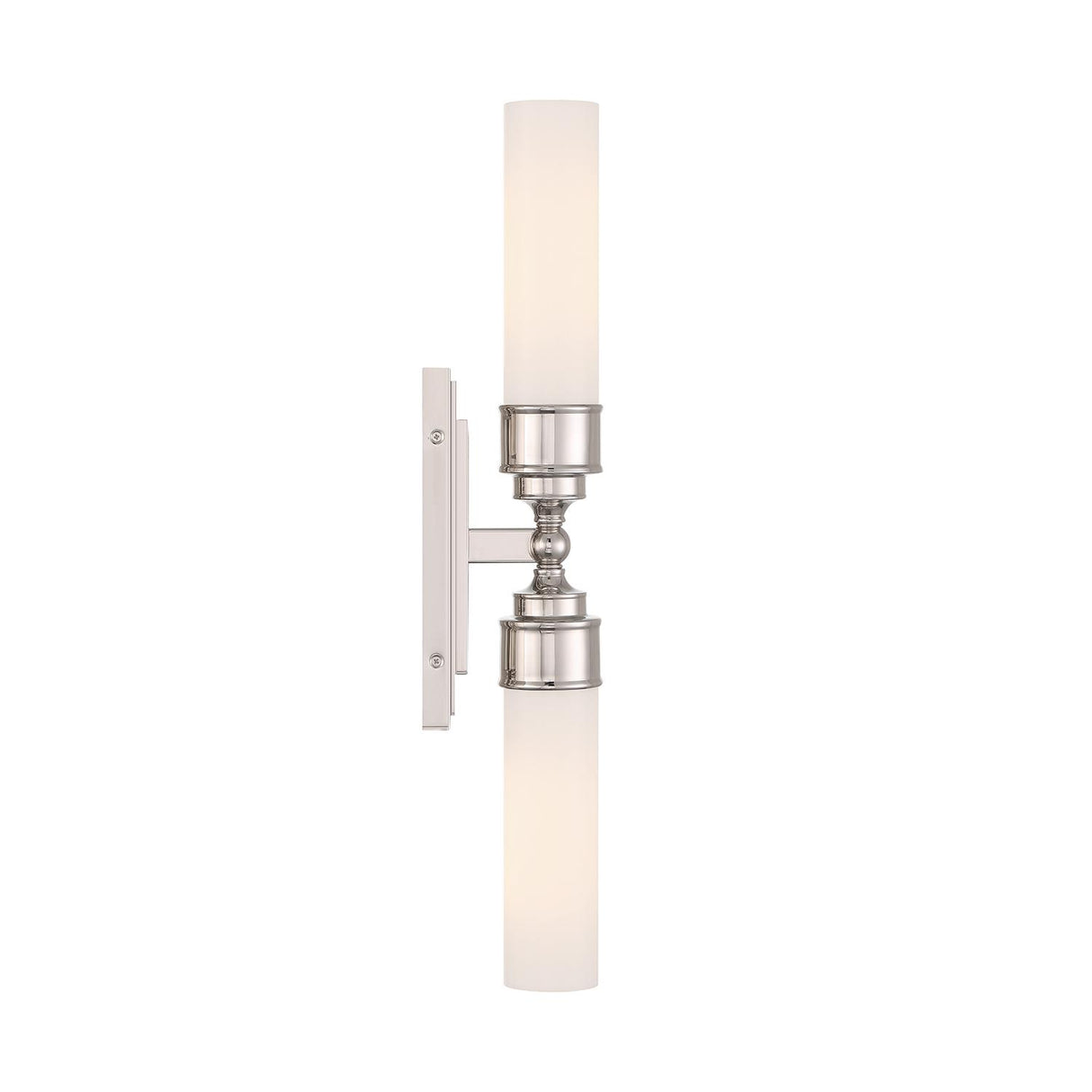 Crystorama Wilcox 2 Light LED Polished Nickel Sconce