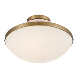 Crystorama Xander 2 Light Vibrant Gold + Blush Flush Mount