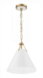 Crystorama Xavier 1 Light Vibrant Gold Mini Pendant