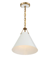 Crystorama Xavier 1 Light Vibrant Gold Mini Pendant