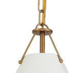 Crystorama Xavier 1 Light Vibrant Gold Mini Pendant