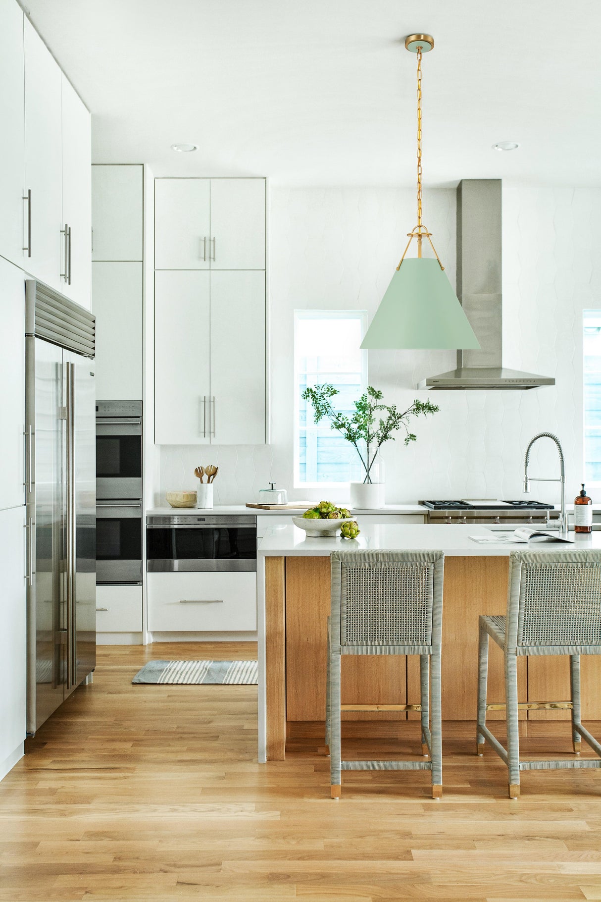 Crystorama Xavier 3 Light Vibrant Gold + Green Pendant