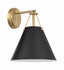 Crystorama Xavier 1 Light Vibrant Gold Sconce