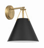 Crystorama Xavier 1 Light Vibrant Gold Sconce