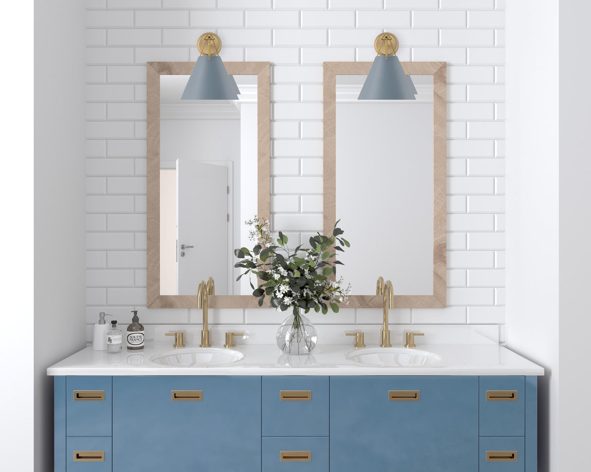 Crystorama Xavier 1 Light Vibrant Gold + Blue Sconce