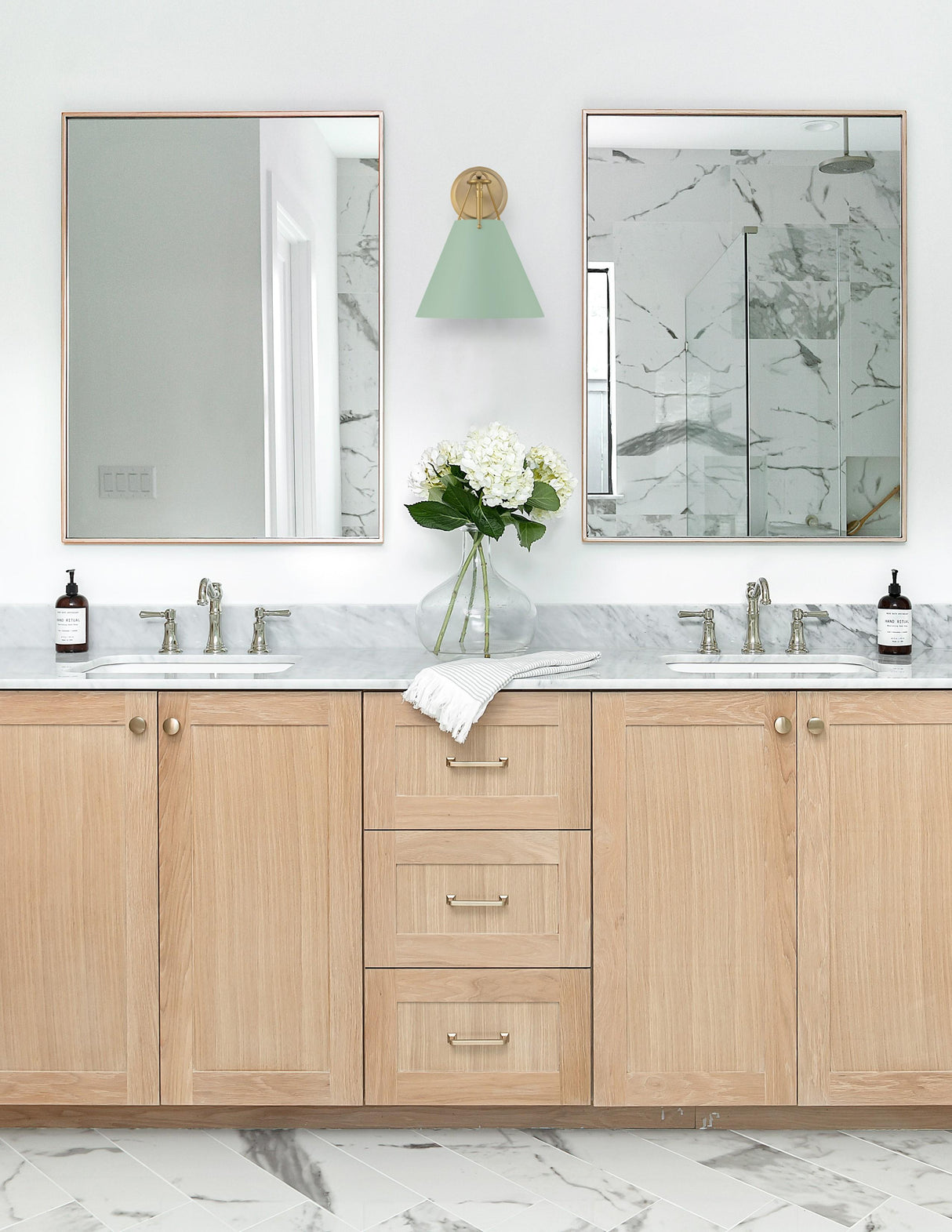 Crystorama Xavier 1 Light Vibrant Gold + Green Sconce