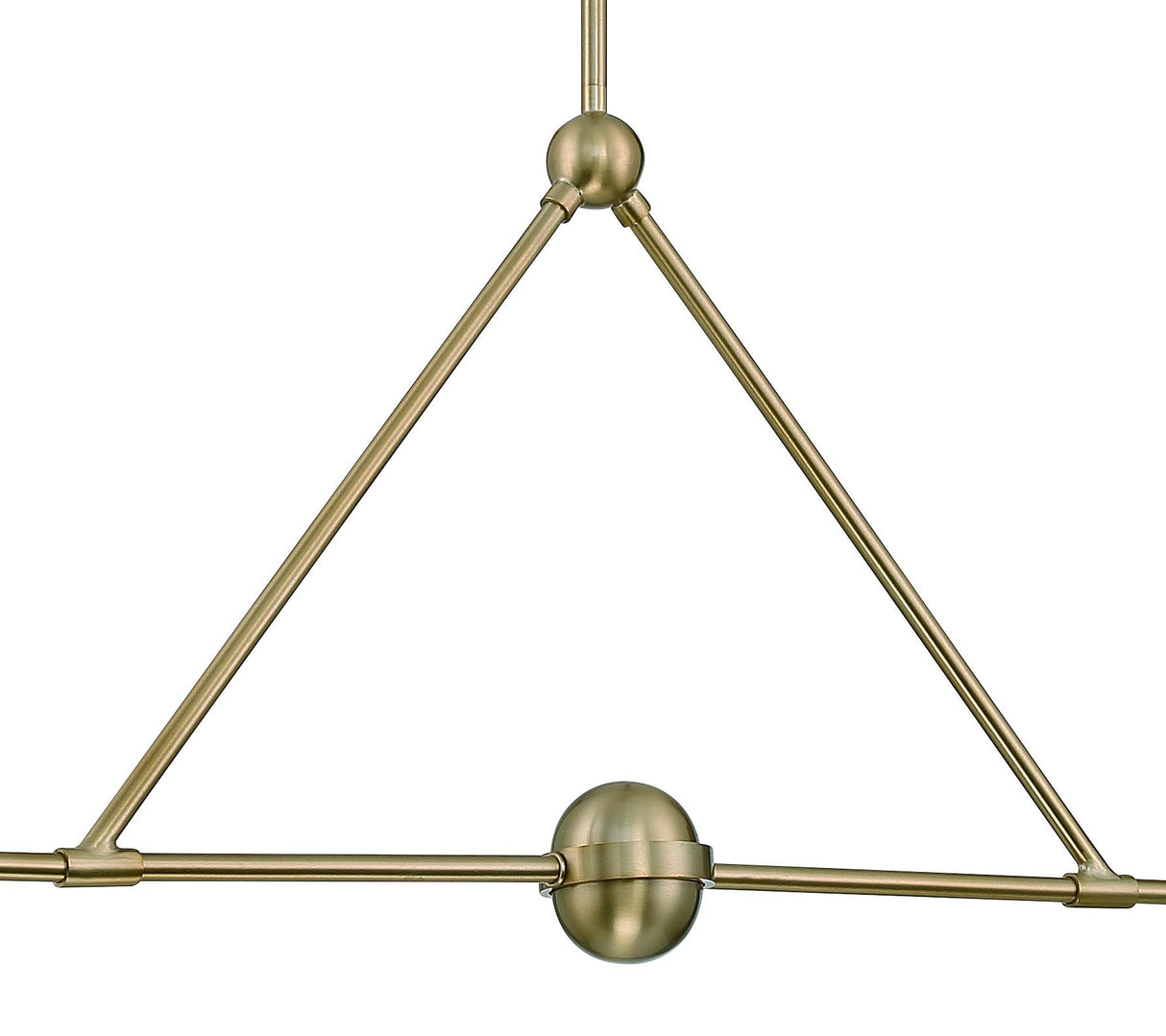 Crystorama Xavier 2 Light Vibrant Gold + White Linear Chandelier