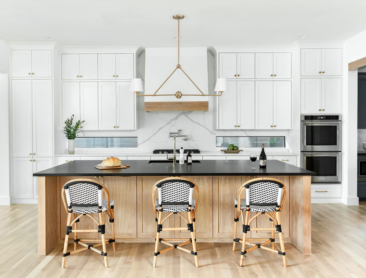 Crystorama Xavier 2 Light Vibrant Gold + White Linear Chandelier