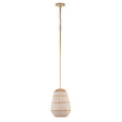 Crystorama Zanzibar 1 Light Soft Gold Mini Pendant