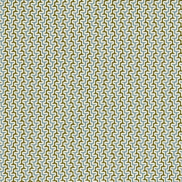 Harlequin Sashiko Sky/Olive Fabric