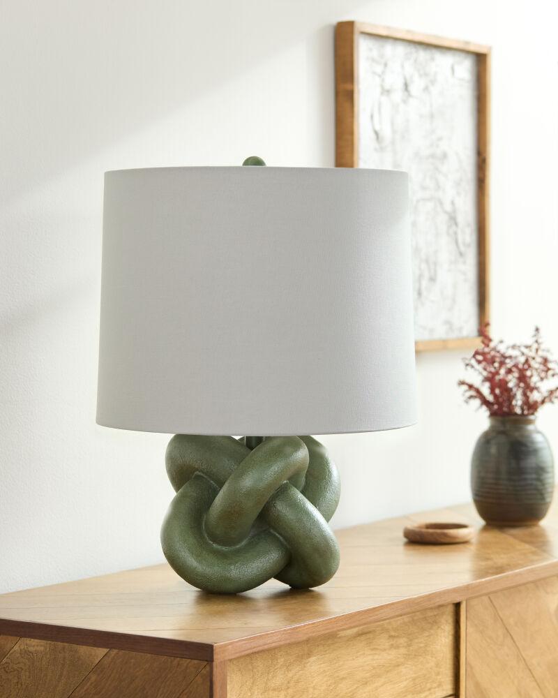 Livabliss Burkina BKI-003 22"H x 15"W x 15"D Table Lighting
