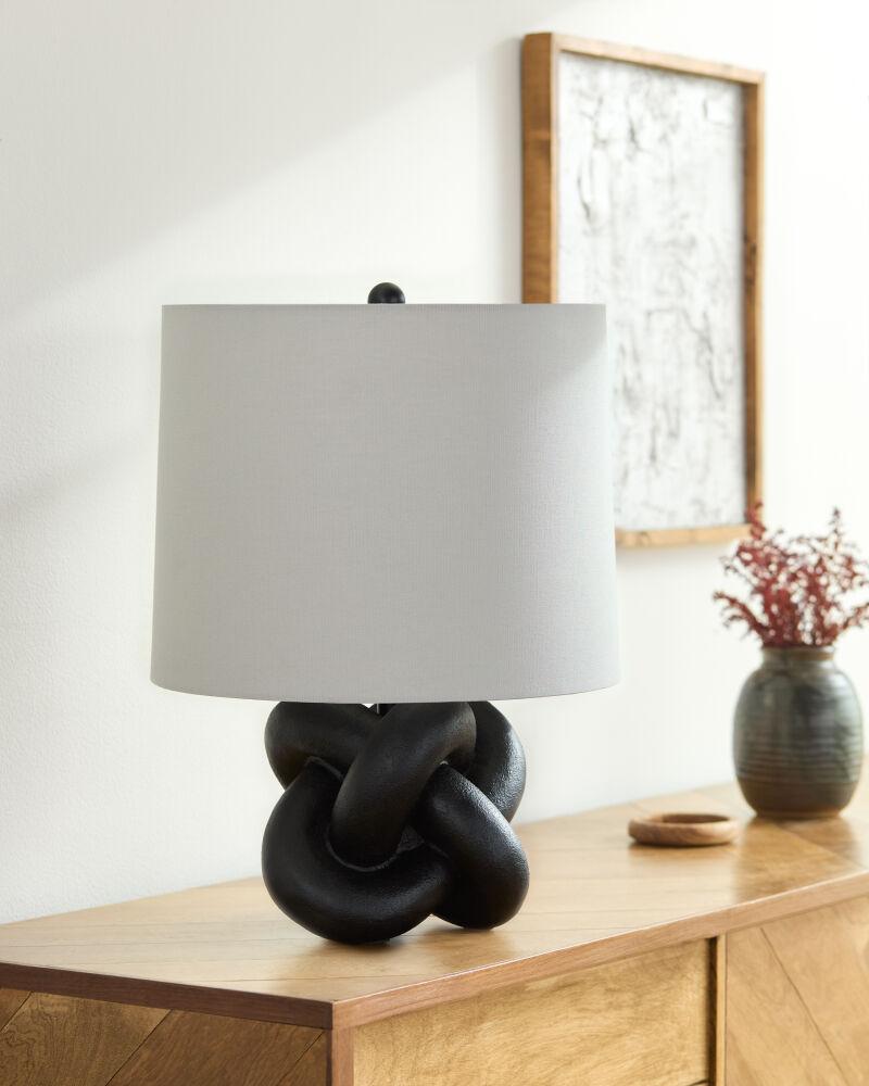 Livabliss Burkina BKI-002 22"H x 15"W x 15"D Table Lighting