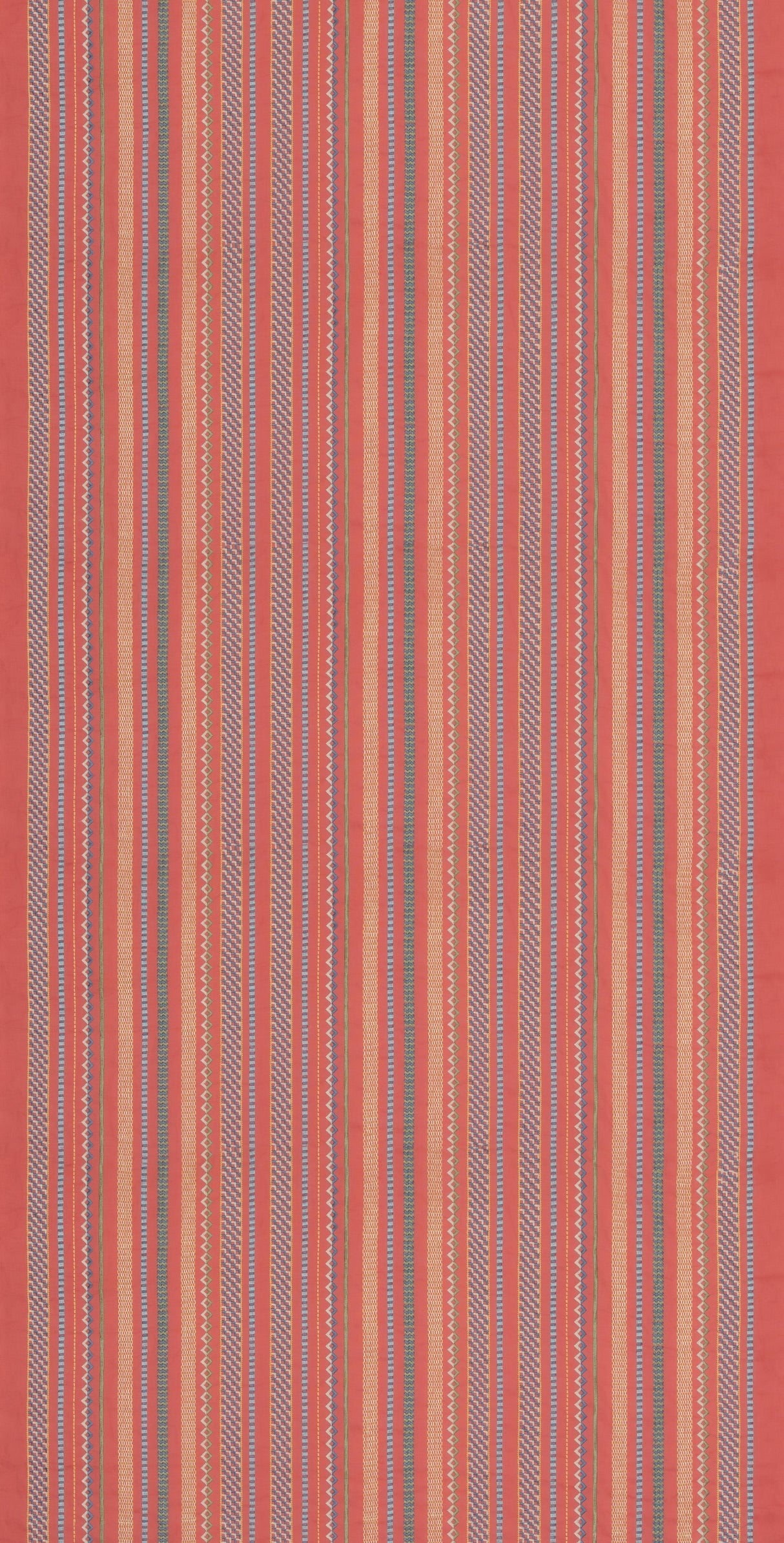 G P & J Baker TUDOR STRIPE RED Drapery Fabric