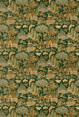 G P & J Baker HOME PARK VELVET ROYAL GREEN Fabric