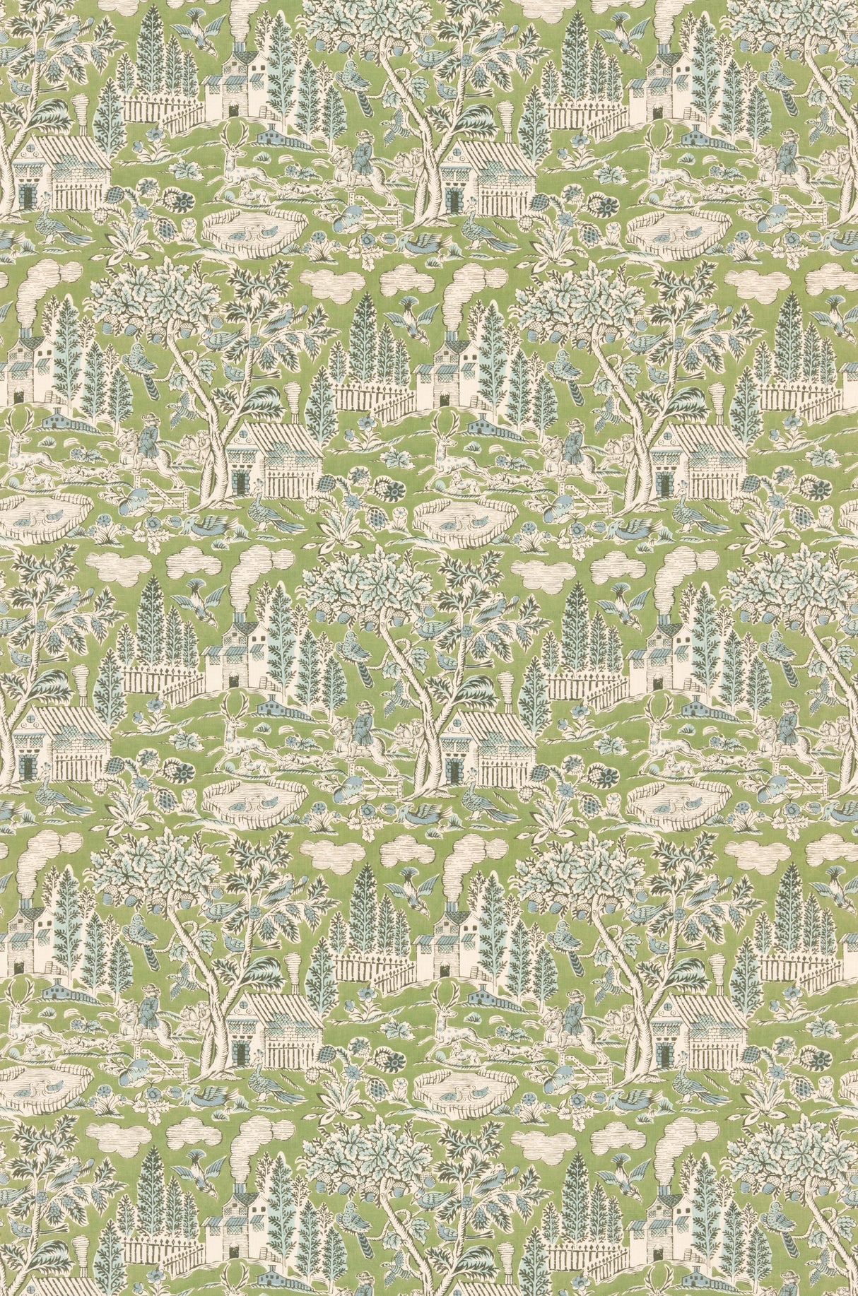 G P & J Baker HOME PARK EMERALD Fabric