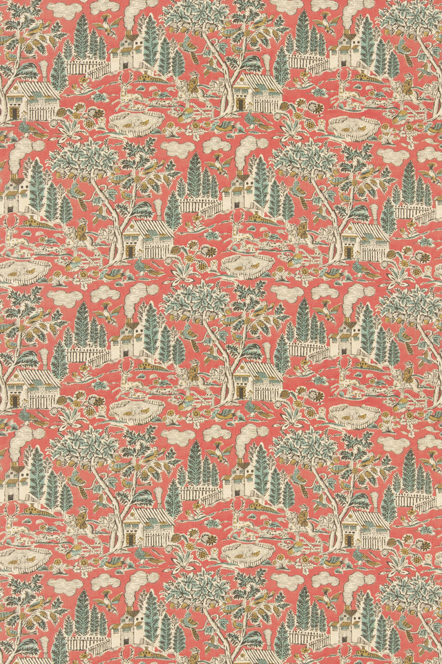 G P & J Baker HOME PARK OLD RED Fabric