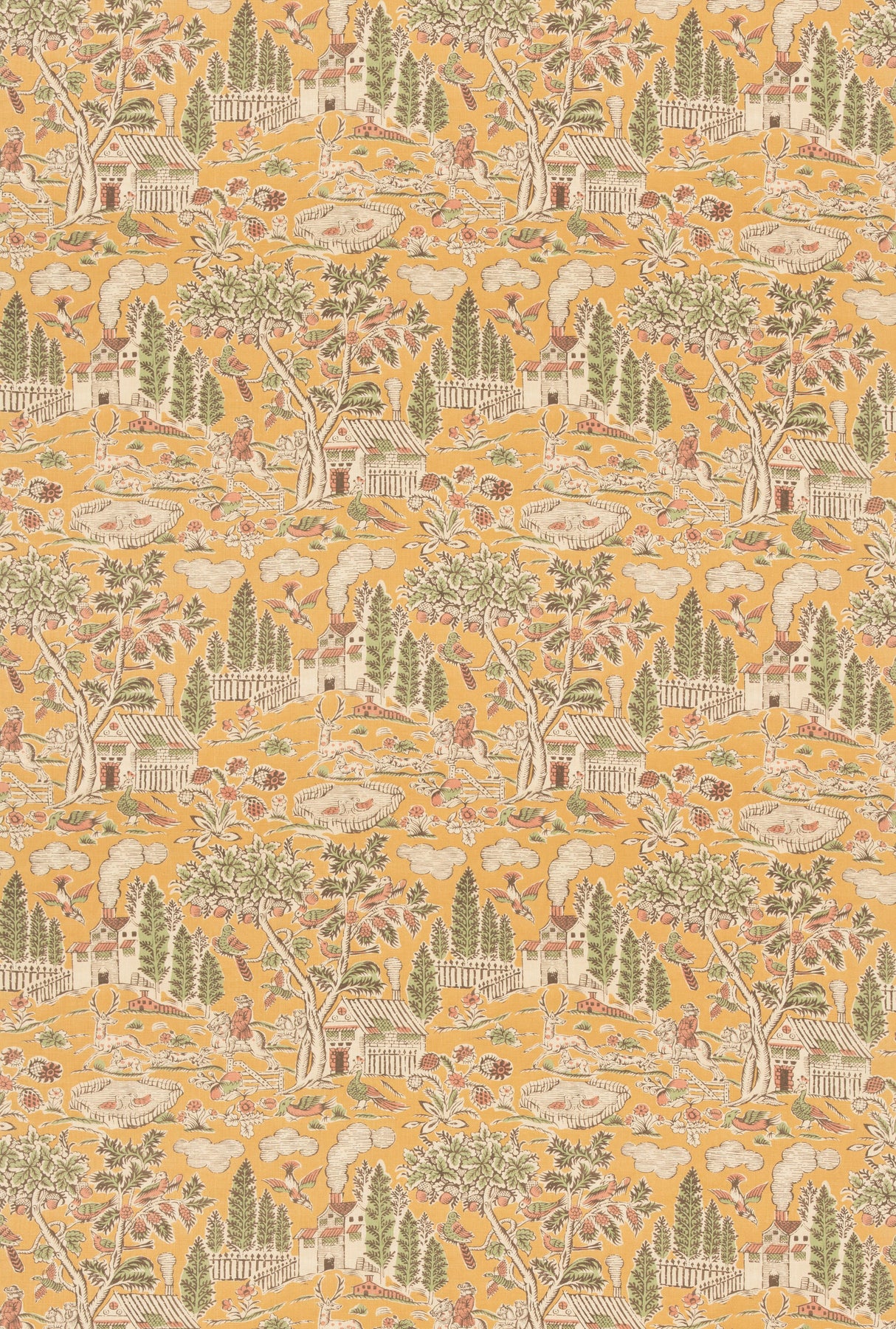 G P & J Baker HOME PARK OCHRE Fabric