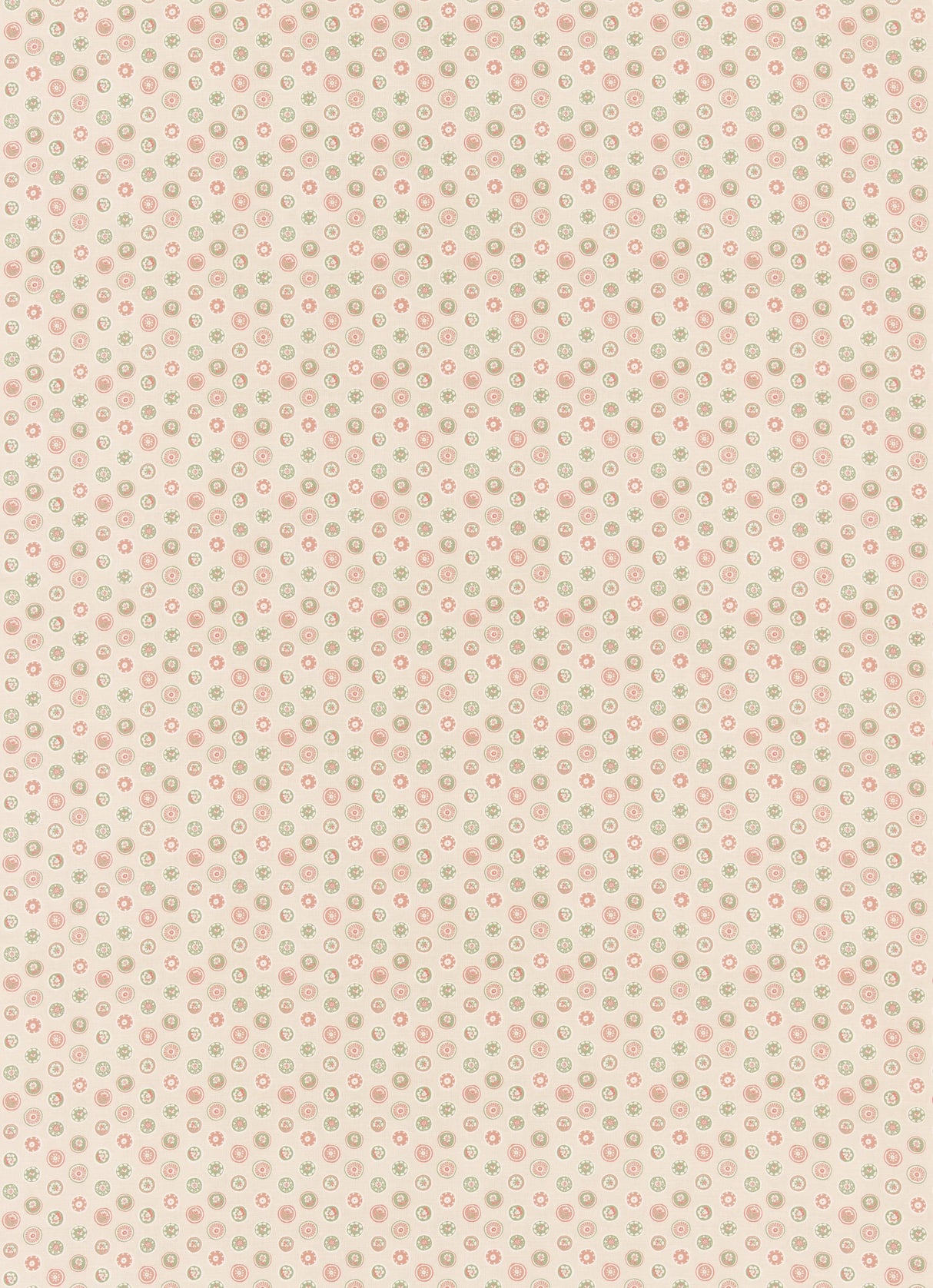 G P & J Baker COURT BUTTONS PINK/GREEN Fabric