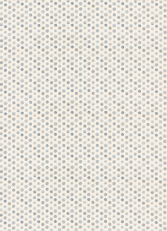 G P & J Baker COURT BUTTONS BLUE Fabric
