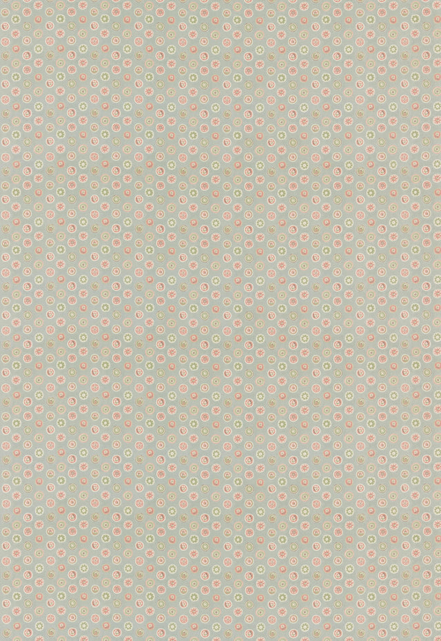 G P & J Baker COURT BUTTONS AQUA Fabric