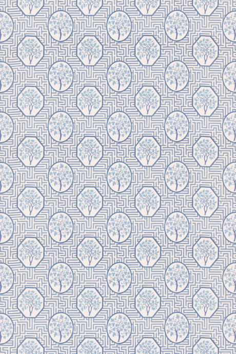 G P & J Baker ROYAL MAZE ROYAL BLUE Fabric