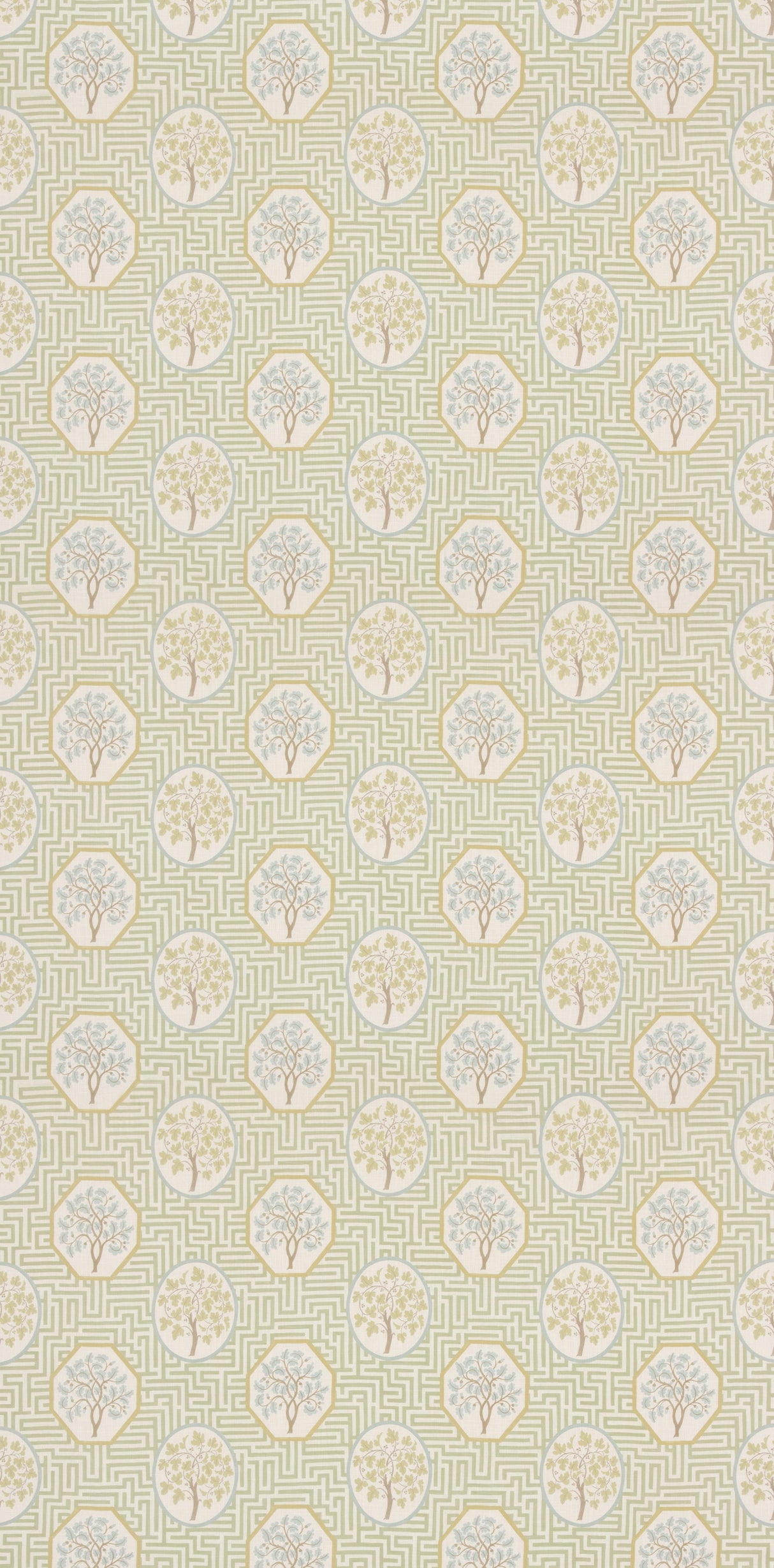 G P & J Baker ROYAL MAZE SAGE Fabric