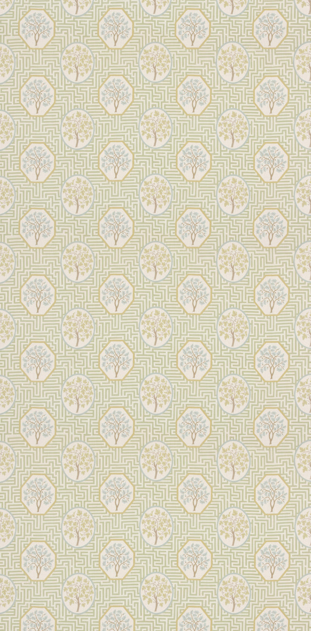 G P & J Baker ROYAL MAZE SAGE Fabric