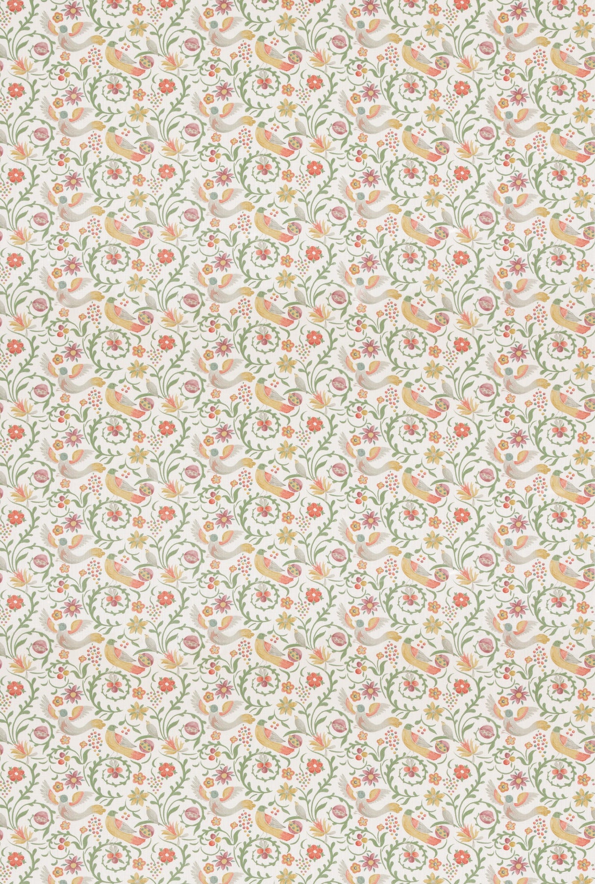 G P & J Baker ROYAL COURT RED/GREEN Fabric