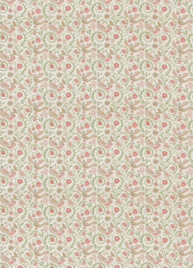 G P & J Baker ROYAL COURT PINK/GREEN Fabric