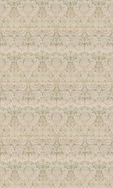 G P & J Baker QUEEN'S DAMASK GREEN Fabric