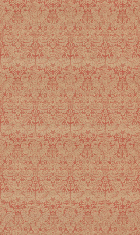 G P & J Baker QUEEN'S DAMASK OLD RED Fabric