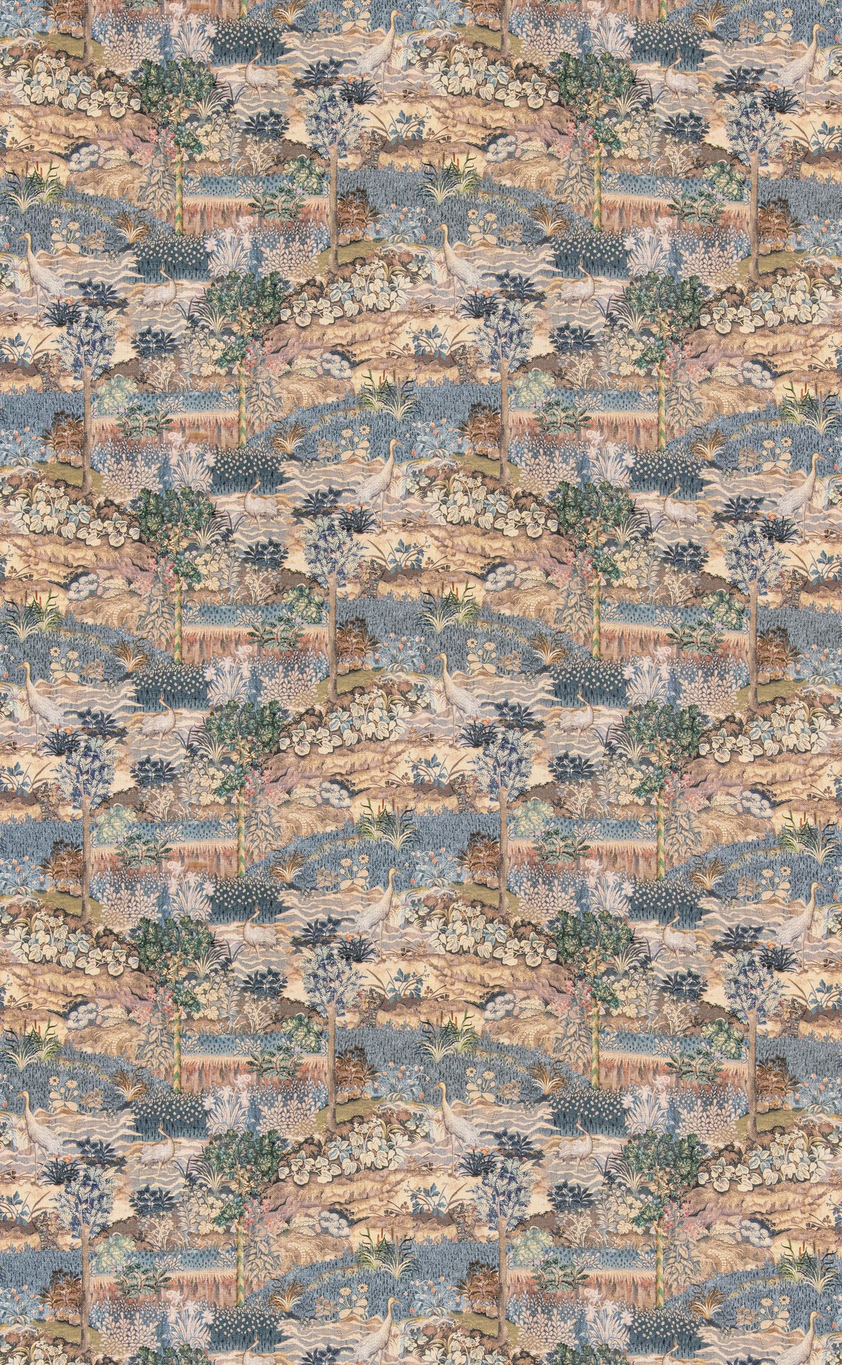 G P & J Baker PALACE TAPESTRY ROYAL BLUE Fabric