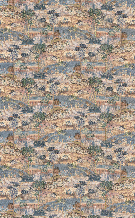 G P & J Baker PALACE TAPESTRY ROYAL BLUE Fabric