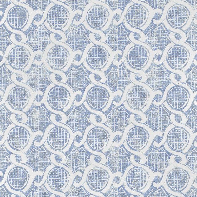 Lee Jofa CHAIN WALLPAPER BLUE Wallpaper